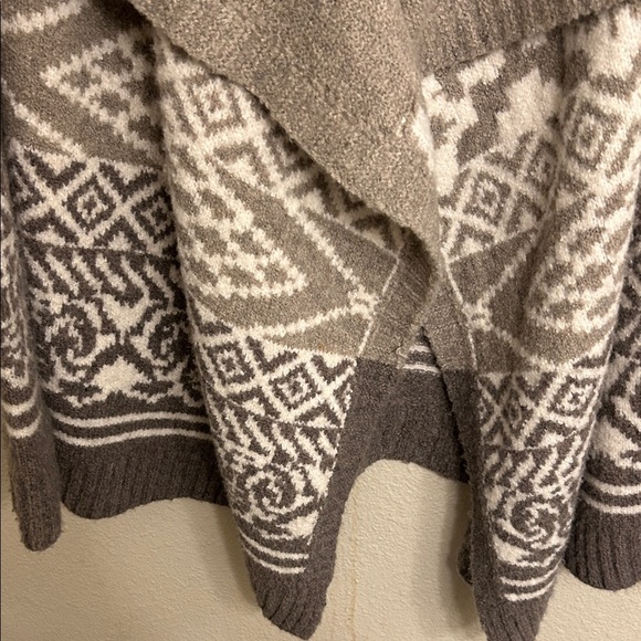 Abercrombie & Fitch Women Brown Cream Patterned Open Cardigan Size Extra Small - Picture 5 of 6